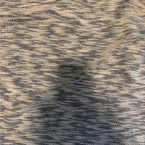 Union Marled Knit Hoodie in Light Blue and White - Picture 4 of 5